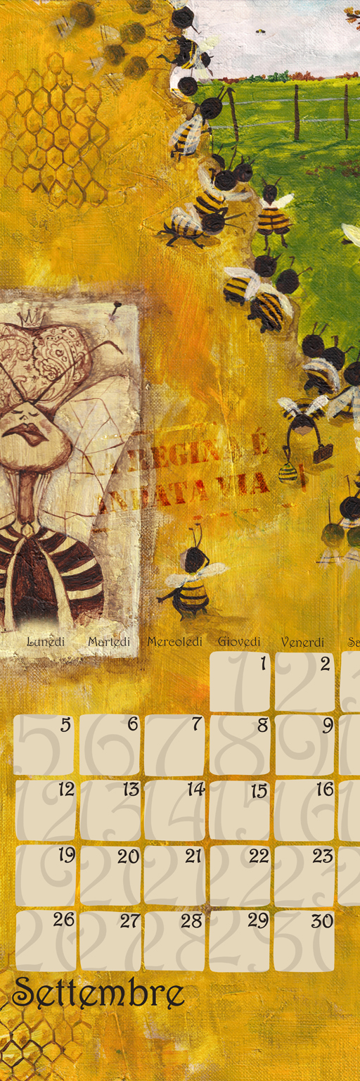 bees hive illustration