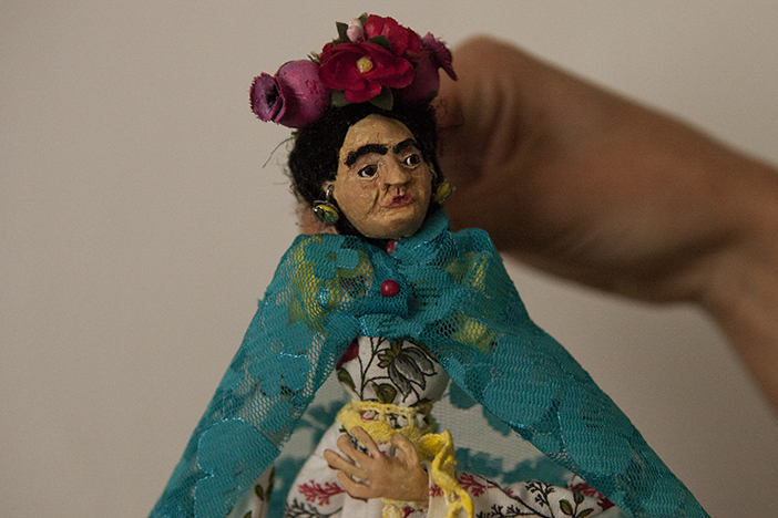 Frida Kahlo little puppet and hands