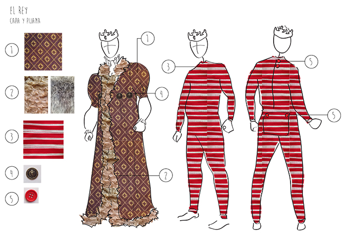 Costume for king puppet