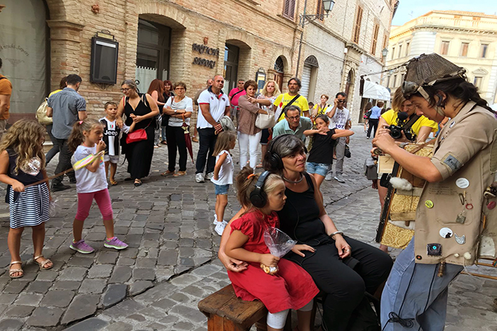 puppet performance in Offida Italy